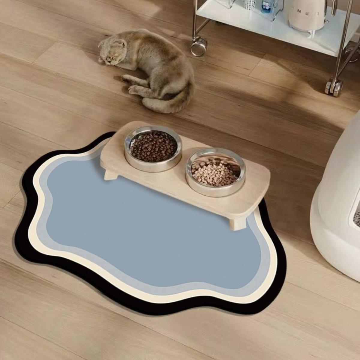50*80cm Kat en Hond Anti-Slip Huisdiermat - Sneldrogend, Absorberend, Vloermat voor Binnen in Scandinavische Stijl, Vloer Huisdiermat, Speelse en Duurzame Huisdiermat