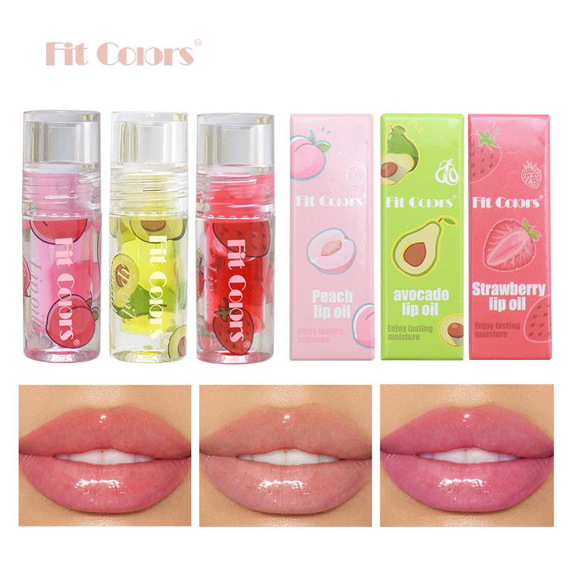 Fruit Lip Oil Hydrating Moisturizing Lip Gloss Long Lasting Glossy Lips Glass Lips Effect Natural Glow Lip Care Makeup for Women