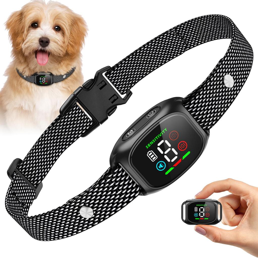 Automatic Anti-Bark Collar for Small Dogs – Smart Sensor, Anti-Interference, Vibration-Based