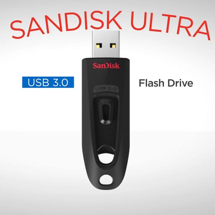 SanDisk 128GB Ultra USB 3.0 Flash Drive 16GB 32GB 64GB 256GB 512GB Original Memory Stick U Disk Pendrive CZ48 Max 130Mb/s for Computer