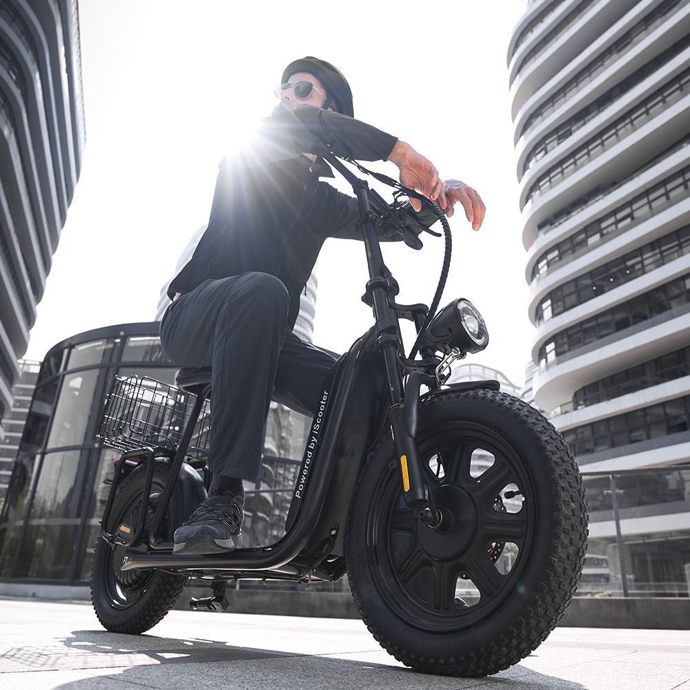 iScooter F7 Electric Scooter 1000W Motor 10.4Ah Battery 16'' Pneumatic Snow Tires 25KM/H Max Speed 64-72KM Range Adult Electric Scooters