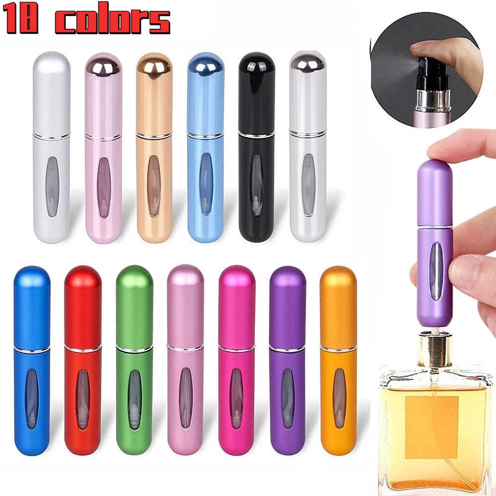 8/5 ml Parfüm Zerstäuber Tragbare Flüssigkeit Container Für Kosmetik Reisen Mini Aluminium Spray Alcochol Leere Nachfüllbare Flasche