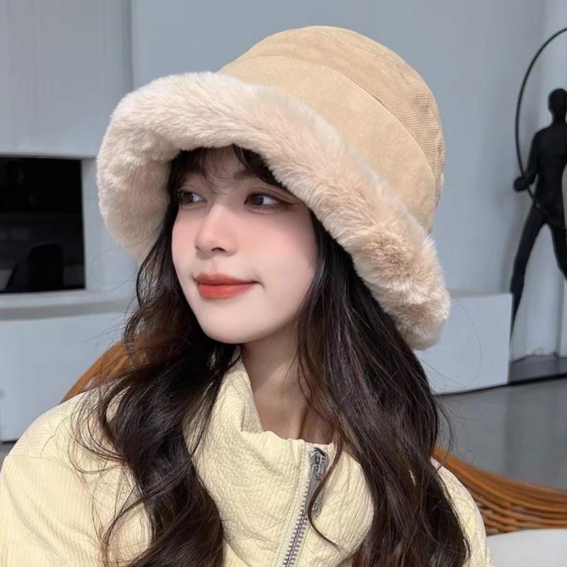 Plush Hat, Children's Autumn and Winter Thick Warm Ear Protection Pile Hat, Women's Loose Toe Cap