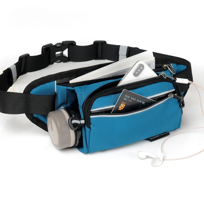 Outdoor Sports Bum Bag Multi Functional Off-road Running Bag Unisex Leisure Belt Waist Pack Mobile Phone Fanny Pack Night Running Equipment Supplies