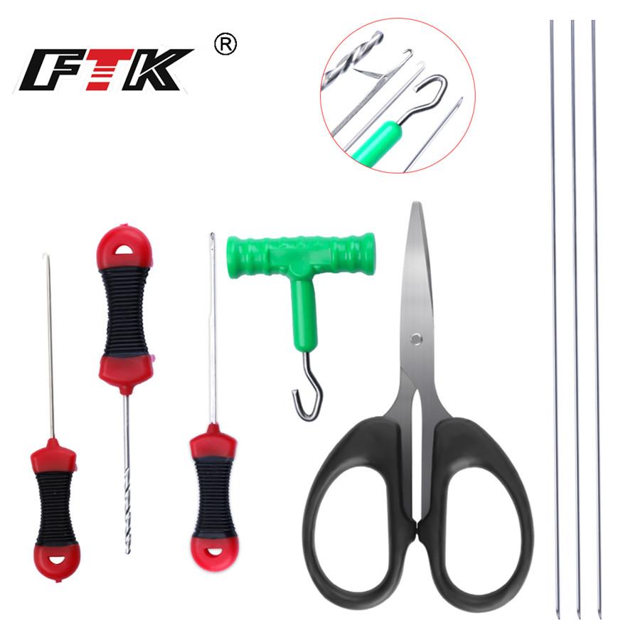 FTK Titanium Coated Stainless Steel Fishing Scissors Cutting PE Braided Line Cutting Layer Carp Fishing Tools Accessories