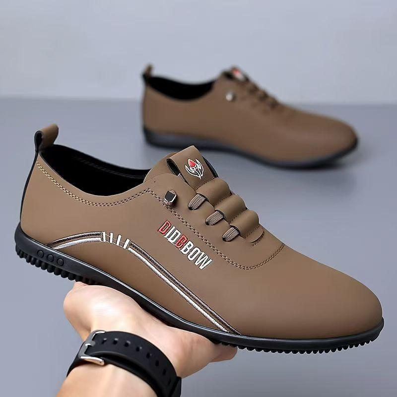 Soft Soled Men's Shoes, Casual Shoes, Lightweight Shoes, Breathable, Suitable for Driving and Business Meetings, Men's Business Casual Shoes