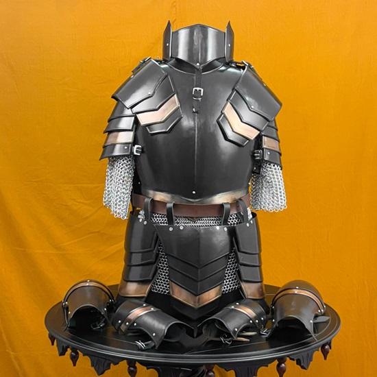 Templar Knight Armor Iconic Medieval Battle Suit for LARP, Cosplay Collectors Handcrafted Historic Crusader Warrior Gear