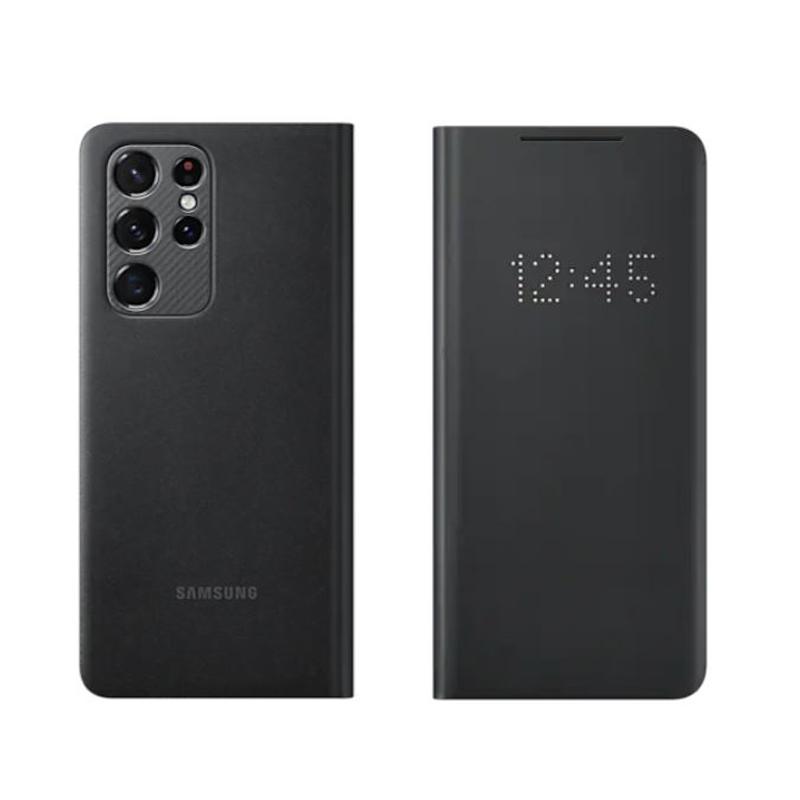 Originální flipové pouzdro na telefon LED Smart View pro Samsung Galaxy S21+ S21 Plus LED peněženka