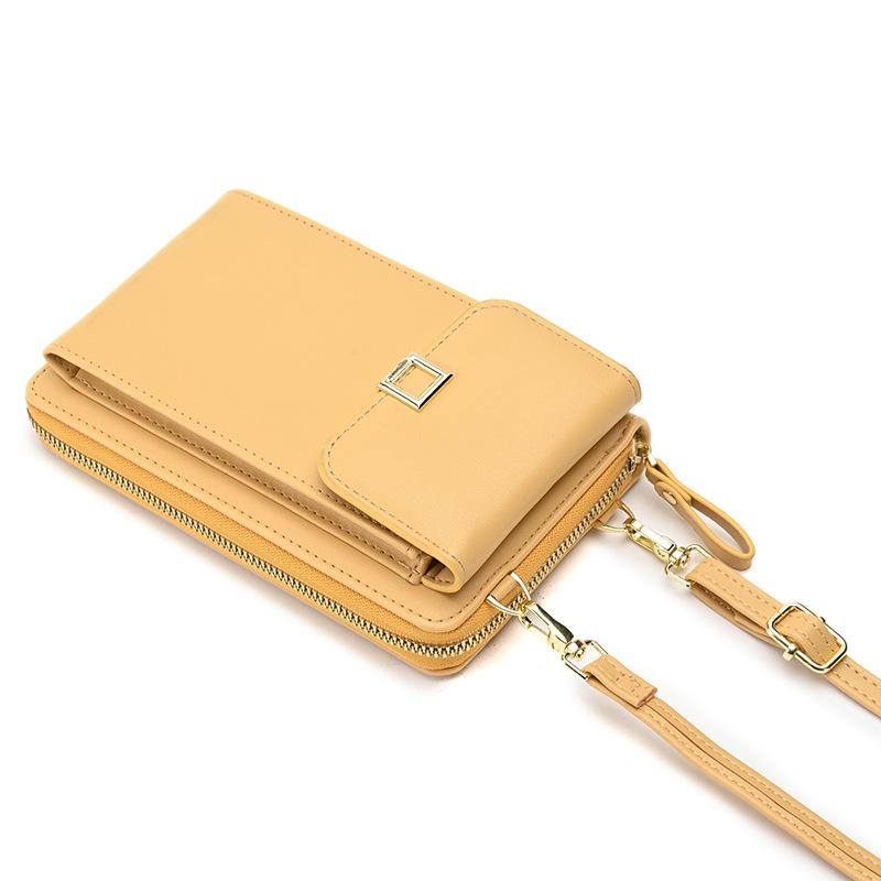 Bolsa feminina Bolsa para celular Bolsa tiracolo Bolsa de ombro única Bolsa longa multifuncional