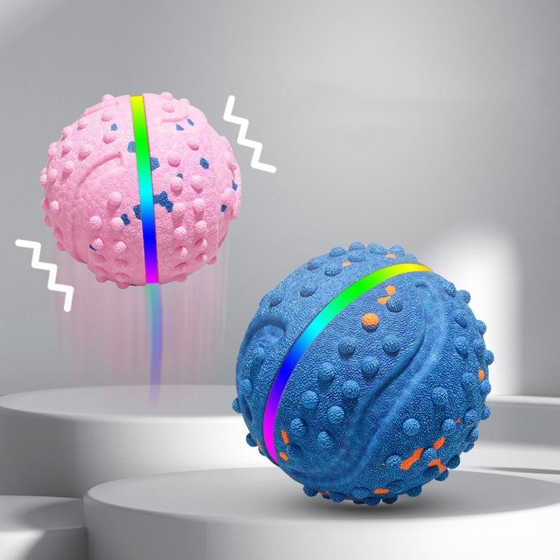 Interactive Dog Ball 500mAh USB Auto Rolling Puppy Chew Toy Smart Sensor Vibrant LED Illumination