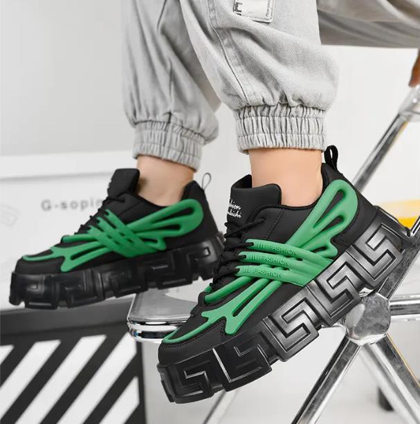 Men Shoes Casual Sports Shoes Non-slip Shoe Soft Comfortable Sneaker Platform Shoes Increase Casual Men's Shoes 39-45