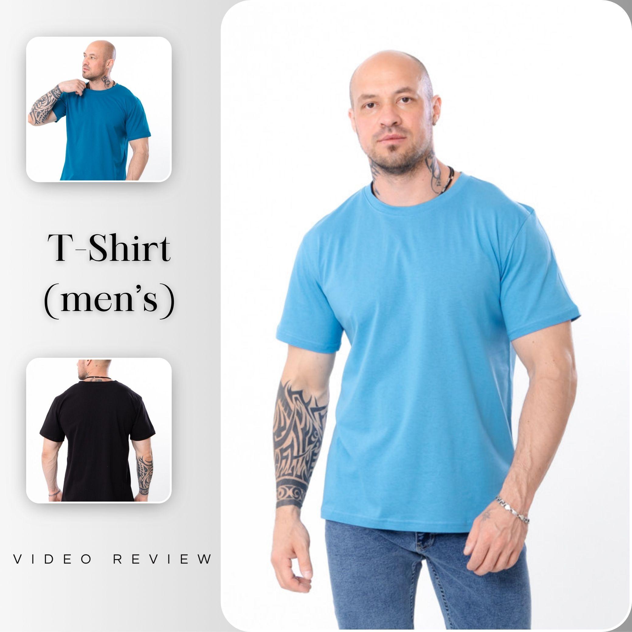 Men’s Cotton Jersey T-Shirt – Breathable & Comfortable, Summer, 8012-001-3 HC