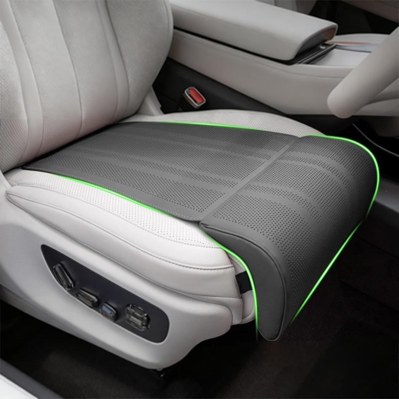 SEAMETAL Car Seat Leg Support Extension Suede Universal Auto Seat Extender Leg Cushion For Driver Memory Foam Seat Padding Mat Cover