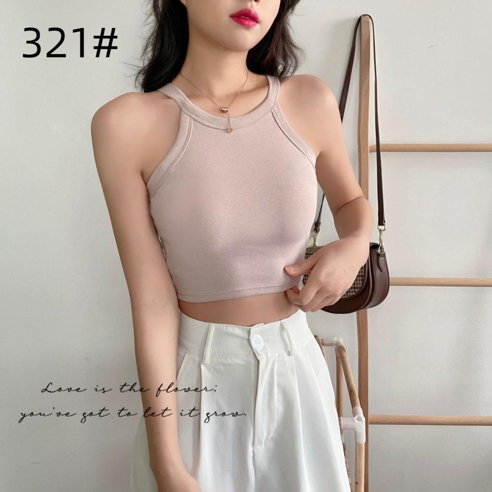 Strap Vest for Spring and Summer, Pure Cotton Back with Chest Cushion, Worn As A Base Layer, Sports Chest Wrap and Strapless Top for Women