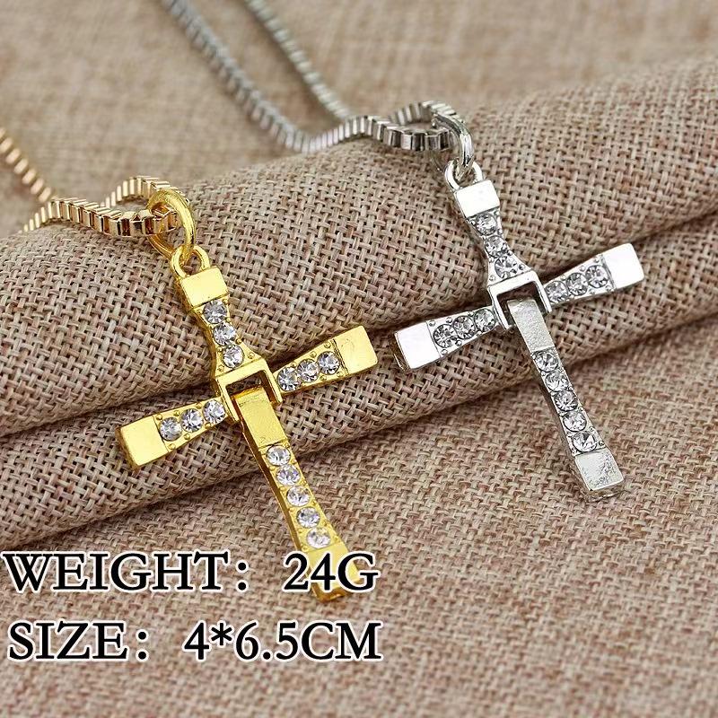 Fast and Furious 6 7 Hard Gas Actor Dominic Toretto / Cross Necklace Pendant,gift for Your Boyfriend