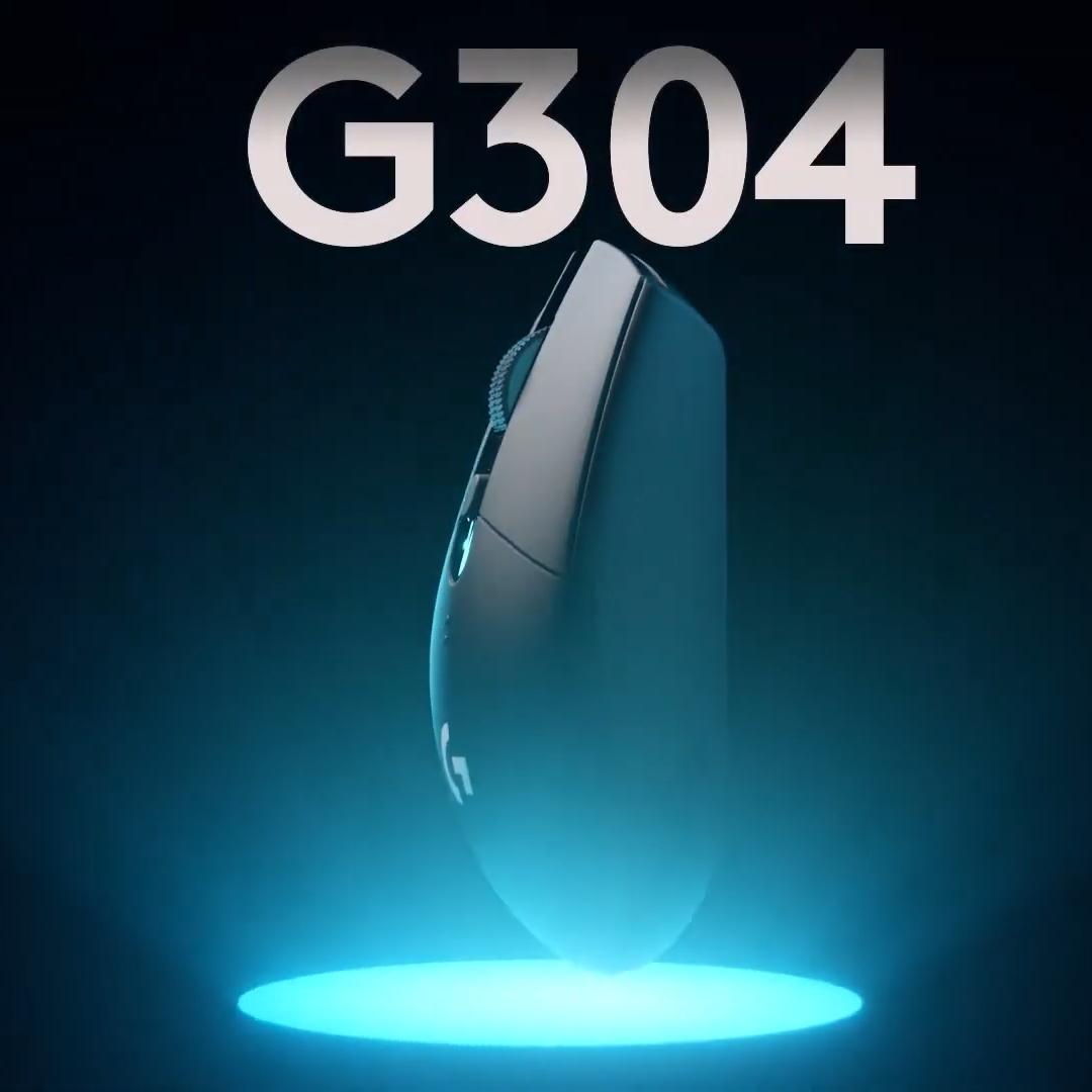 Logitech G304 Wireless Mouse Ligthspeed Gaming Mouse HERO Sensor Long Battery 6 Programmable Buttons Life Perfect for Office Work & Gaming Sessions