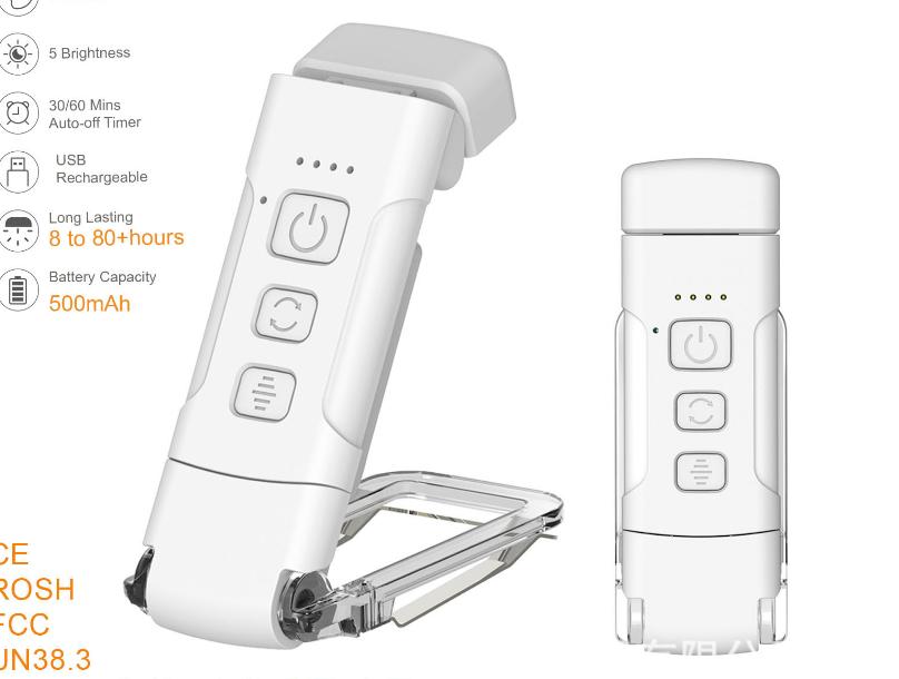 Mini Light Reading Clip Book Light With Timer Rechargeable Clip-on Bookmark Book Light Led Read Light Portable Bedside Desk Lamp
