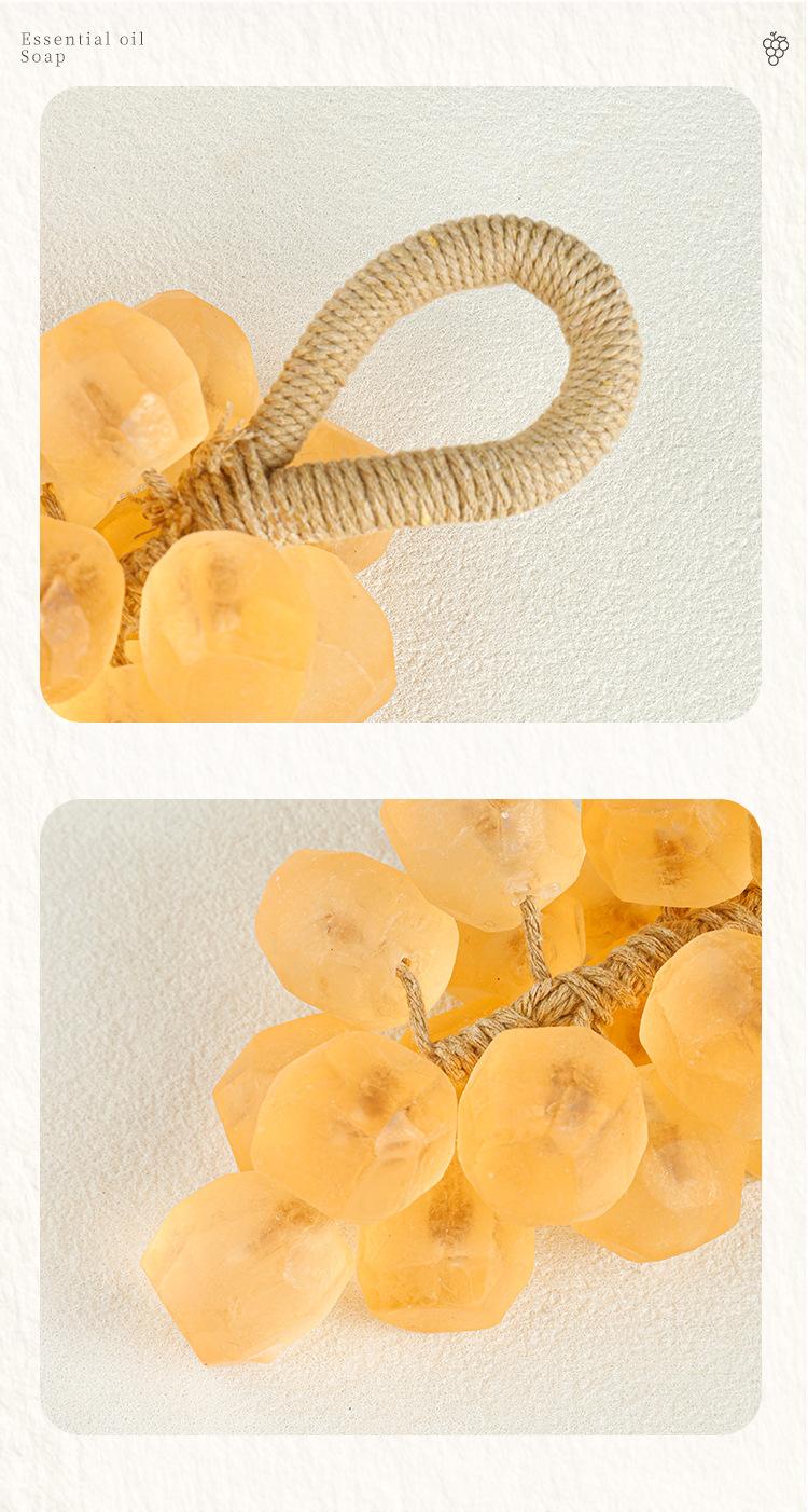 Kit de Fabrication de Savon Raisin DIY - Base de Savon Transparente Cristal, Forme Grappe de Raisin et Parfum Huile Essentielle Set d'Artisanat Décoration d'Intérieur