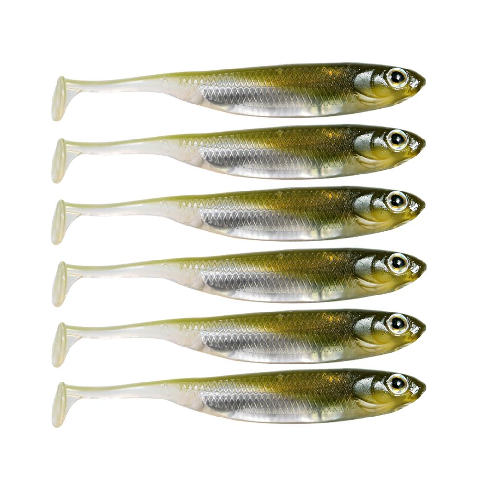 7cm 8cm 10cm Silicone Soft Baits Lifelike 3D Eyes Shad Fishing Lure for Freshwater and Saltwater Carp Trout Bass Fish Swimbait