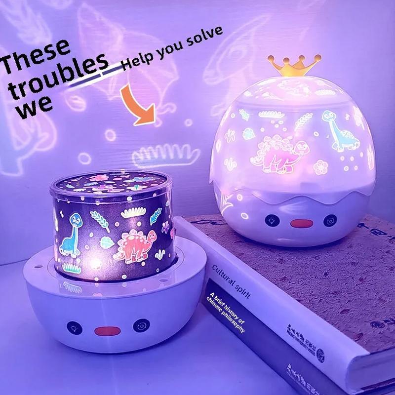 Starry Sky Projection Music Bluetooth Night Light Dreamy Gift Rotating Bedroom Bedhead Atmosphere Lighting