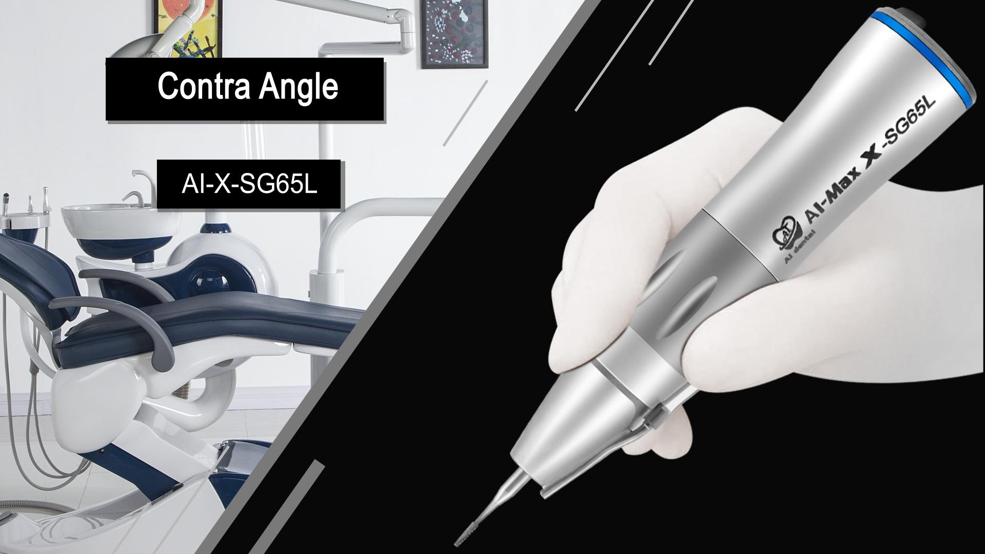 Dental Contra Angle Handpiece AI-X-SG65L 1:1 External Water Straight Implant Surgical Hand Piece For Clinic