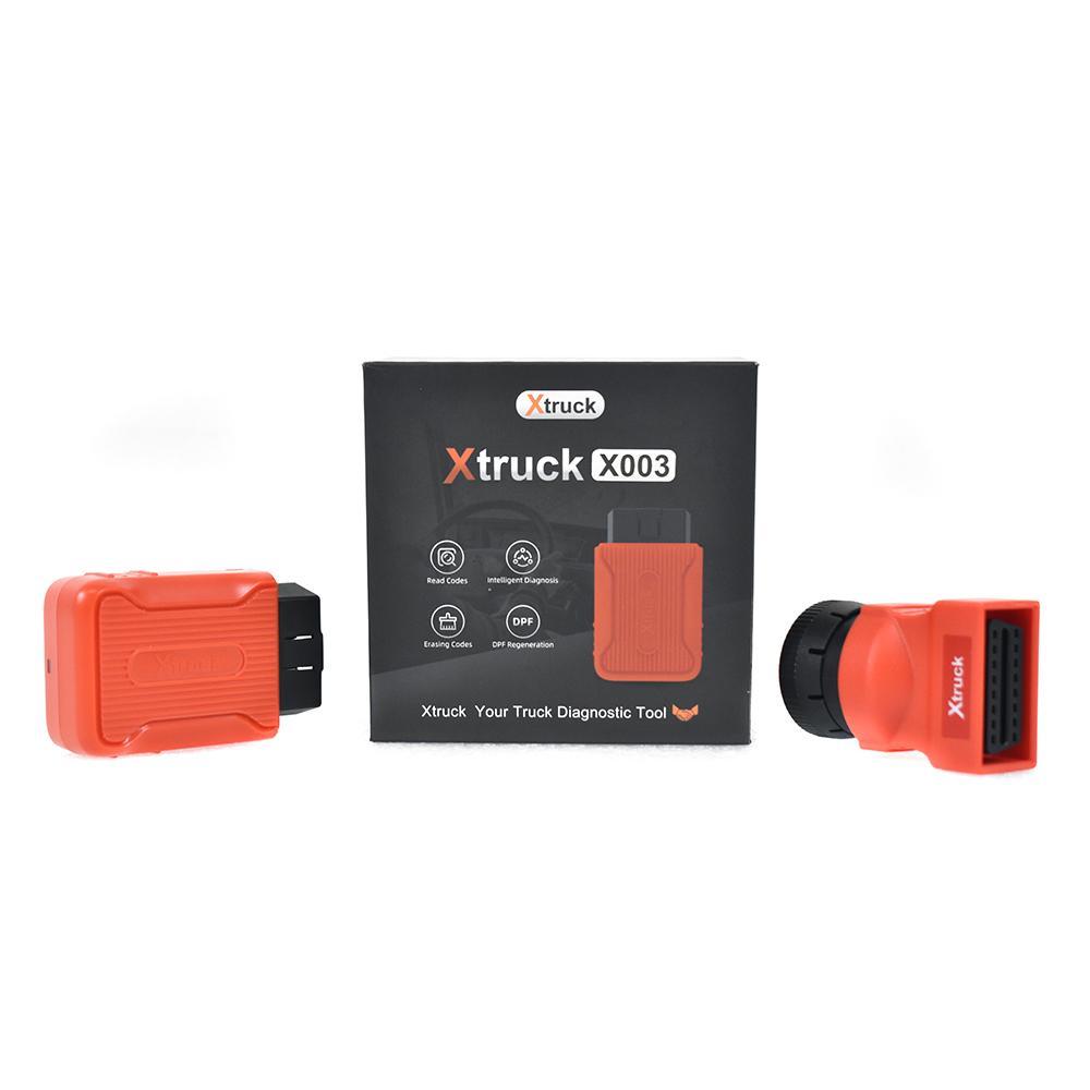 Xtruck X003 Heavy Duty Truck OBD Scanner with 9-Pin & 16-Pin Interface, Android/iOS Compatibility for Volvo Cummins Scania