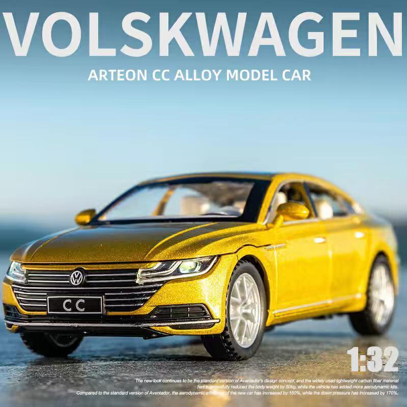 Volkswagen Arteon CC Sport Coupe Imitacija Diecast & Žaislinės Transporto Priemonės Garsai & Šviesa Atgal Traukiama Mašina 1:32 Lydinio Modeliai Dovanos Vaikams