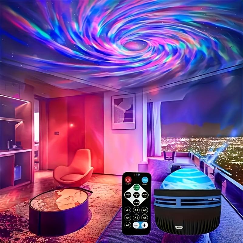 5V USB Starry Sky Projector Light Remote & Sound Control Night Lamp with 7 Modes for Bedroom Christmas Holiday Party Decoration