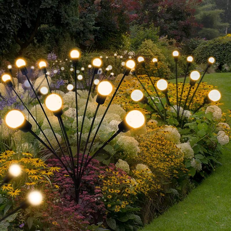 Solar Firefly Lamp 6/8/10 Led Solar Tuin Gazon Lamp Binnenplaats Terras Kanaal Decoratie Buiten Waterdichte Swing Lamp Kerst lamp