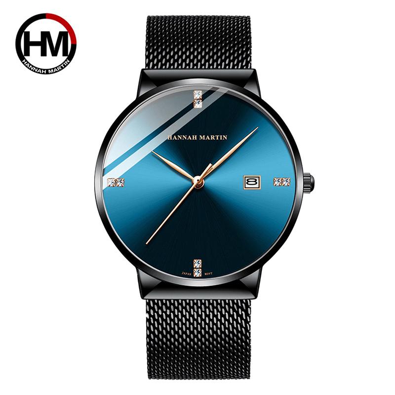 Herreklokke Klassisk Business Vanntett Toppmerke Luksus Quartz Armbåndsur Kalender Relogio Masculino
