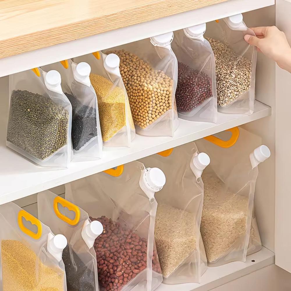 Kitchen Multigrain Sealed Bag Food-Grade Self-Sealing Grain Storage Bag for Kitchen and Refrigerator