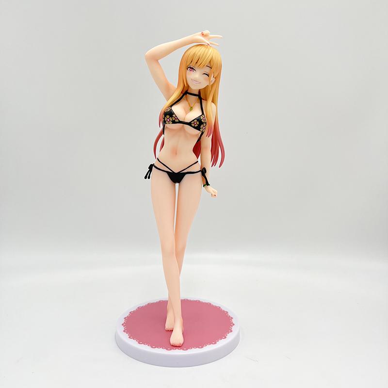 23cm My Dress-Up Darling Sexy Anime Girl Figure Marin Kitagawa Bikini Action Figure Collectible Model Doll Toy