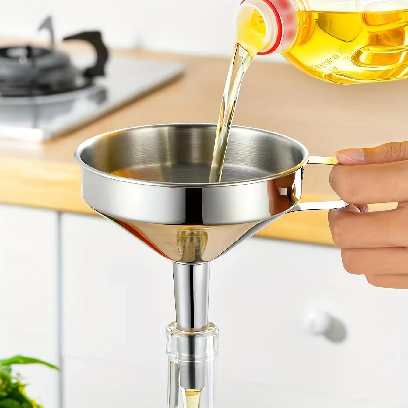 304 Stainless Steel Funnel, Large Diameter Kitchen Oil Leakage, Filter Screen, Spoon Leakage Eid Al-Adha Mubarak