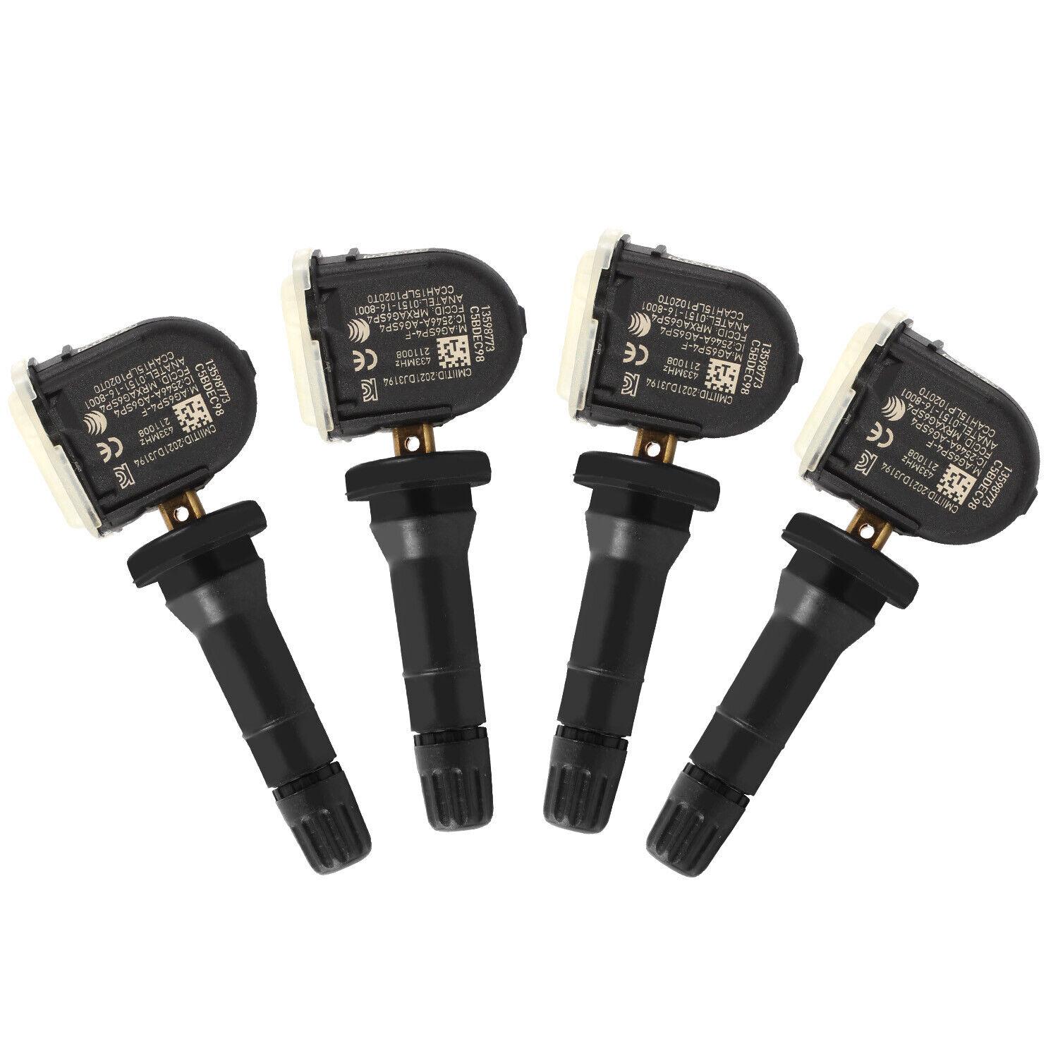 1/4ks 433MHZ 13598773 TPMS snímač tlaku v pneumatikách pro Buick Cadillac CT6 SRX XT5 Chevrolet Impala Aveo Silverado Tahoe Cruze