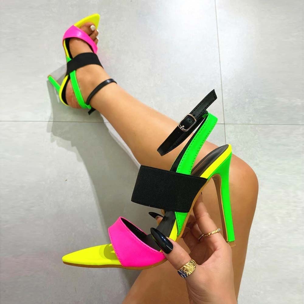 Eilyken Pointed Toe High Heels Women Sandal 2026 Summer New Shoes Wedding Stripper Sandal Size 35-45
