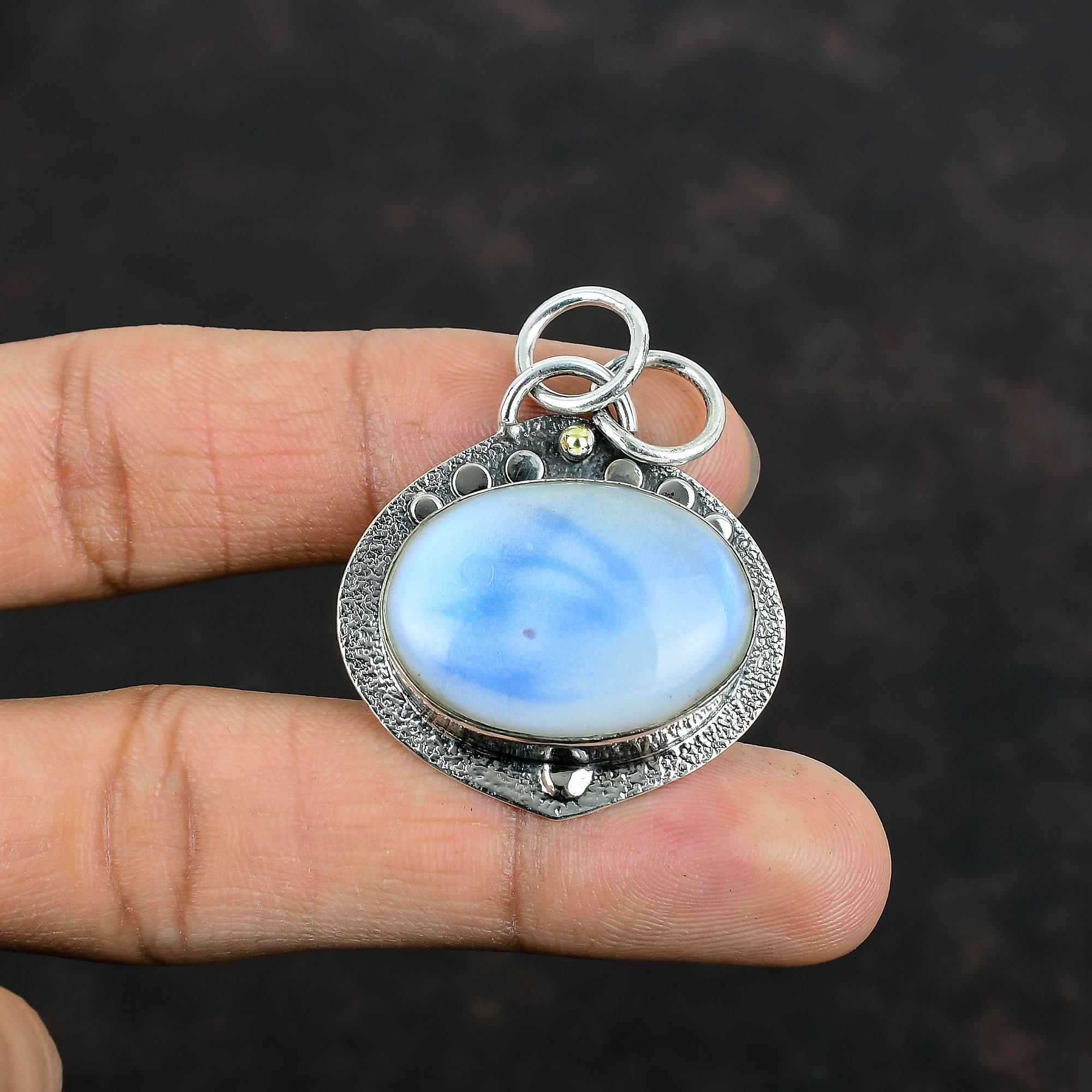 Rainbow Moonstone Pendant Handmade Jewelry Original Gemstone Pendant 925 Sterling Silver Pendant Moonstone Jewelry For Her Gifts For Mother