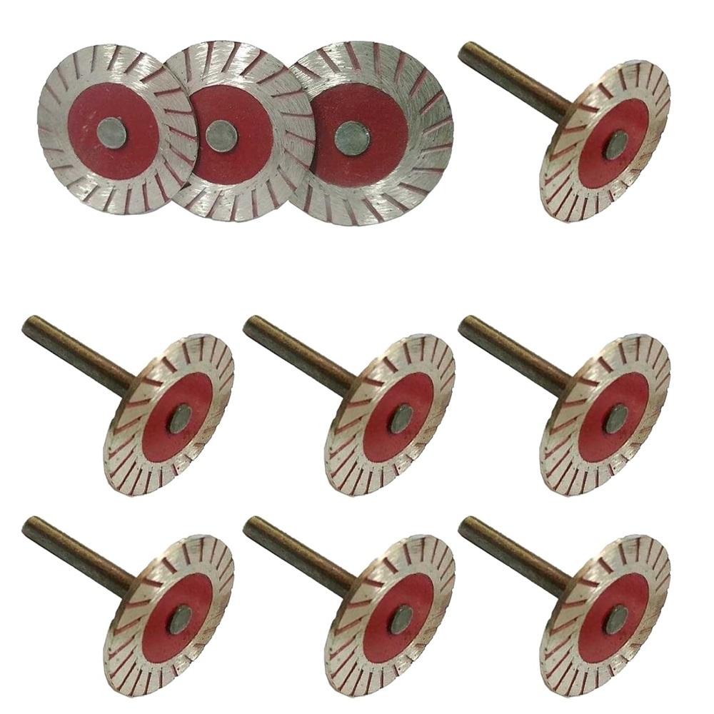 10-piece Pack Stone Carving 40mm Diamond Saw Blades Diamond Cutting Discs Cutting Wheel Blades Suitable For Granite, Marble, Ceramic And Tiles