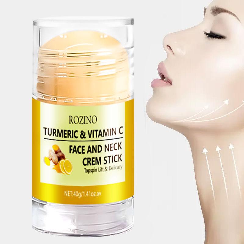 Turmeric Face & Neck Cream Stick Lift & Tighten Skin To Lighten Neck Lines Face & Neck Care Moisturizing Beauty Neck Cream