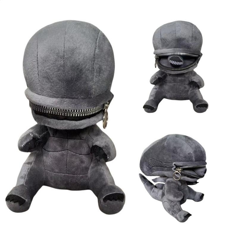 25cm Alien Xenomorph Plush Toy Cartoon Stuffed Doll for Boys Girls Fans Birthday Christmas Gifts