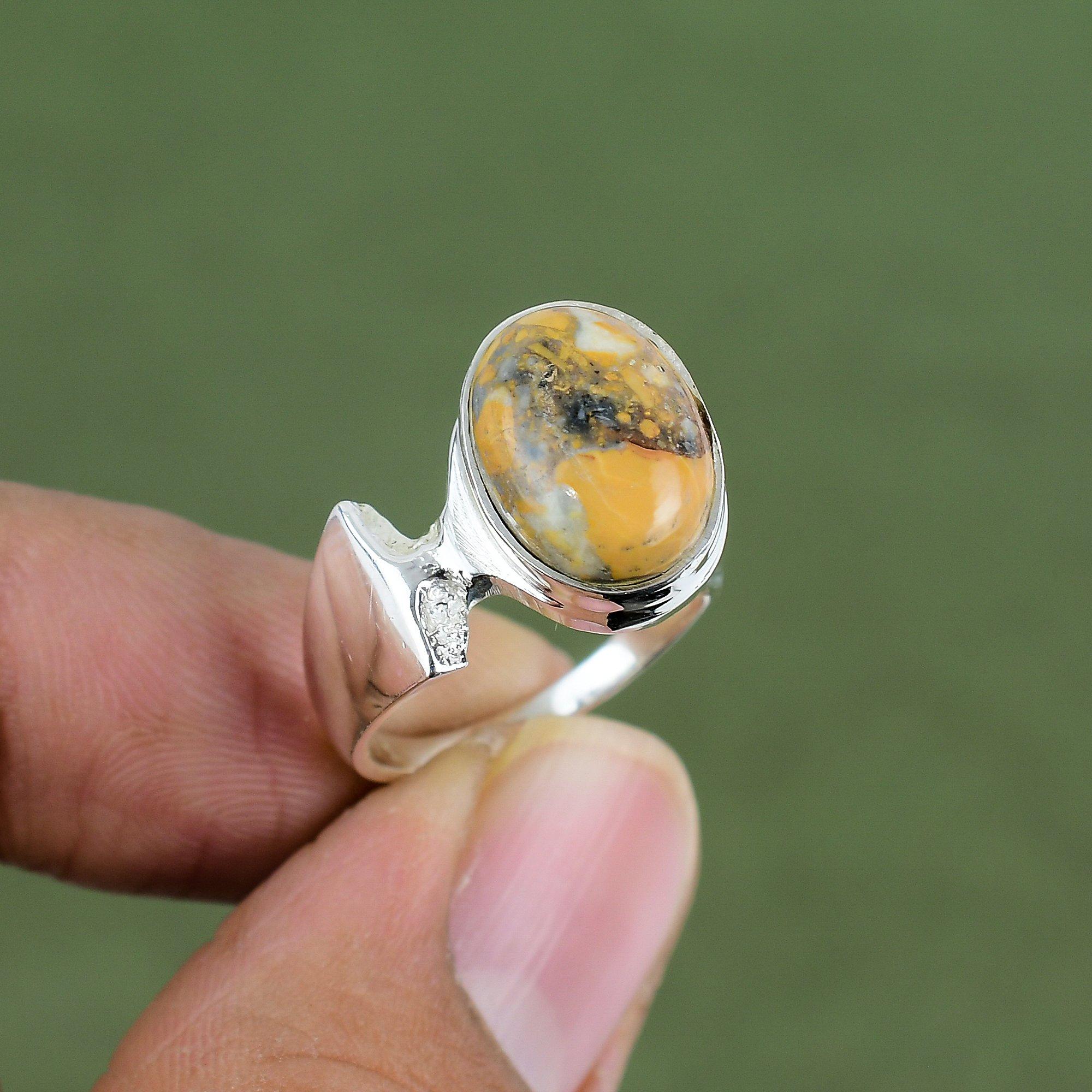 Maligano Jasper Ring 925 Sterling Silver Ring Decent Jewelry Very Pretty Gemstone Ring Handmade Jewelry Gift For Wife Available In Ring Size