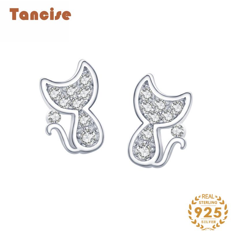 Tancise Серьги-капли из стерлингового серебра 925 пробы с цирконом для женщин, подарки на свадьбу