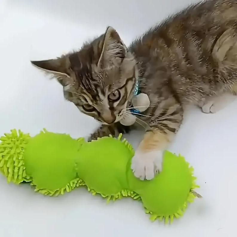 Caterpillar Design Cat Toy, Pet Plush Pillow, Fun Pet Supplies, Pet Toys, Cat Supplies, Interactive Cat Toy