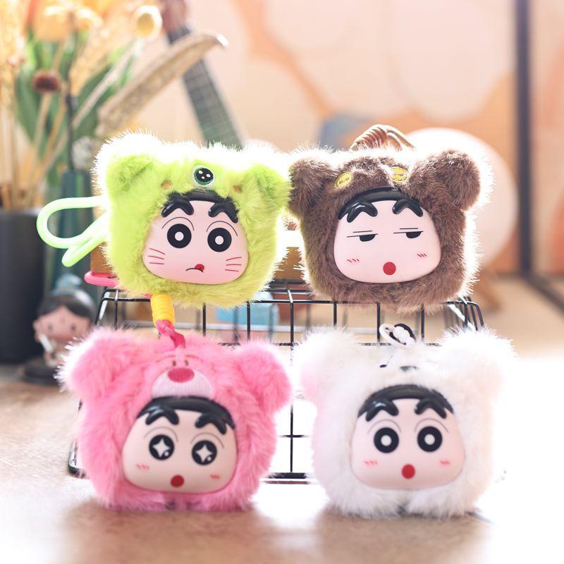 Cartoon Cute Vinyl Crayon Shin-chan Plush Toy Stuffed Doll Cartoon Bag Pendant Keychain Gift