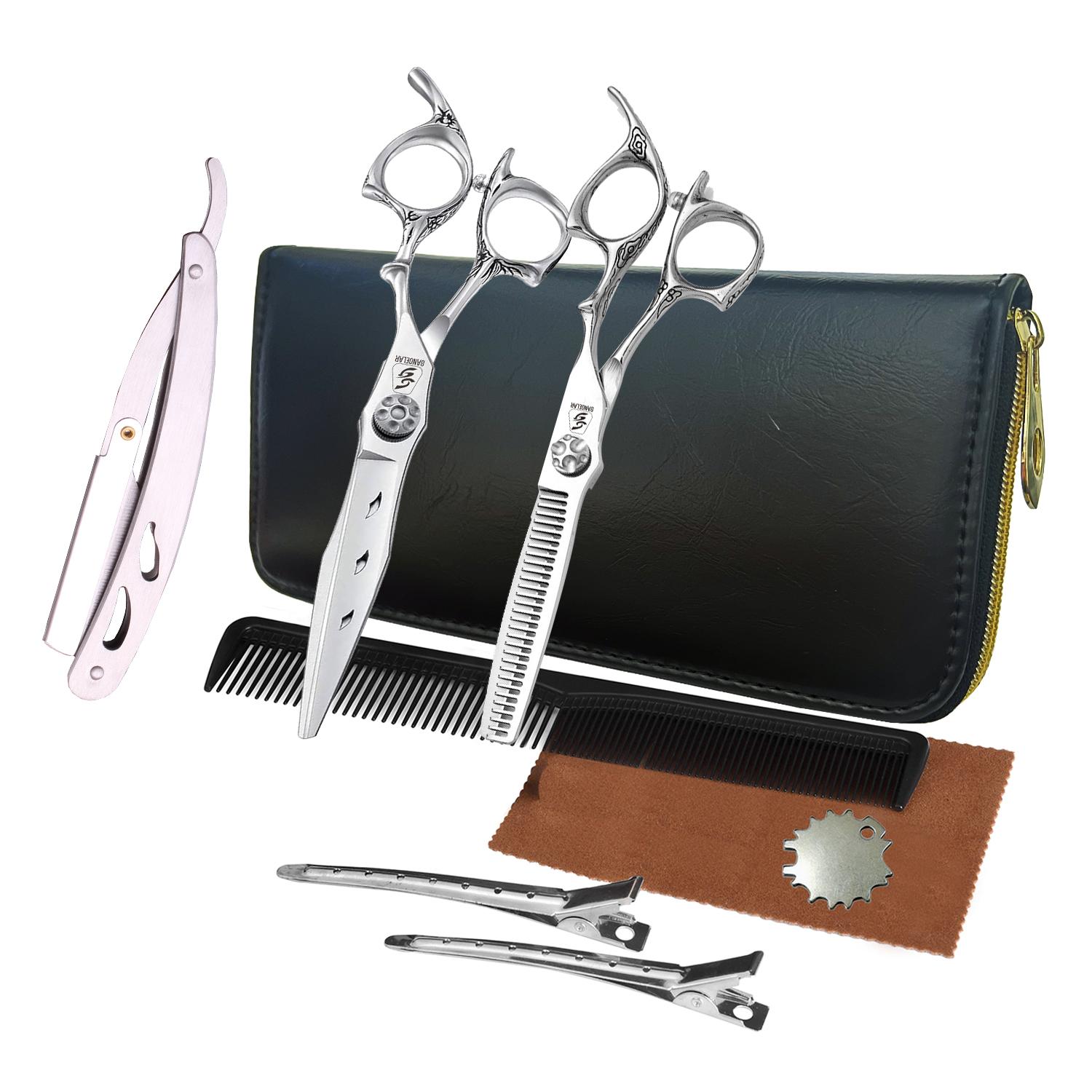 Candure Professional Hairdressing Scissors Barber Hairdressing Scissors Thin Shi - Foto 6