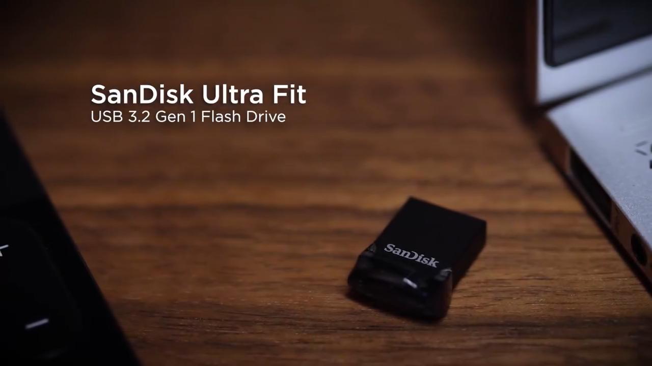SanDisk 128GB Ultra Fit USB 3.2 Gen 1 32GB 64GB 256GB 512GB 1TB Flash Drive Mini Pen Drives Pen Drive High Speed USB 3.1 USB Stick for Computer U Disk