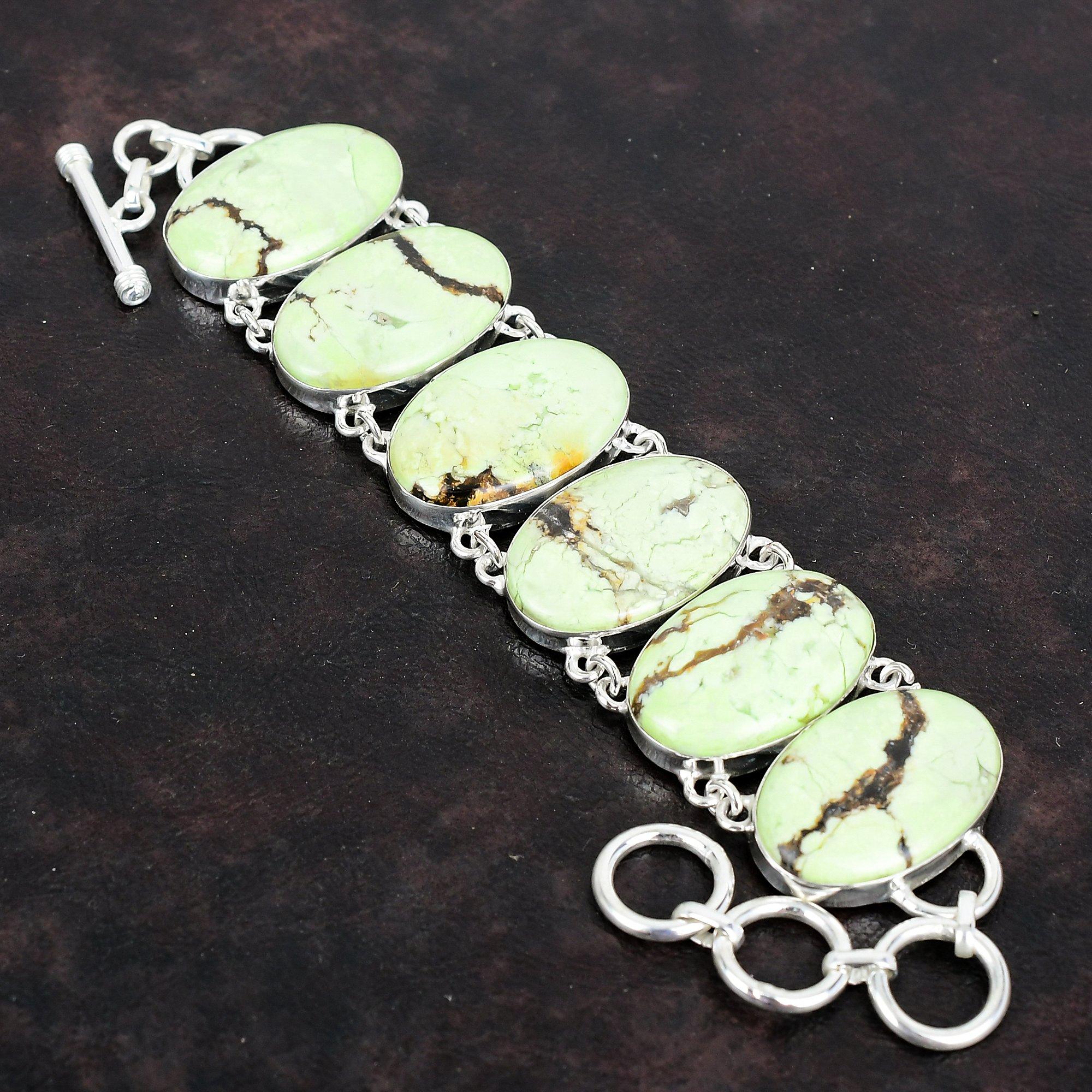 Brățară cu crisopraz lămâie, brățară cu pietre prețioase, brățară cu lanț reglabil din argint sterling 925, bijuterii handmade cu crisopraz lămâie, cadouri pentru el