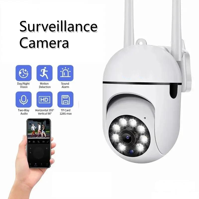 Ev WiFi Monitörü 360 Derece Akıllı Telefon Akıllı Uzaktan İç Mekan Gece Görüşü Yüksek Çözünürlüklü Tam Renkli İzleme Kamerası