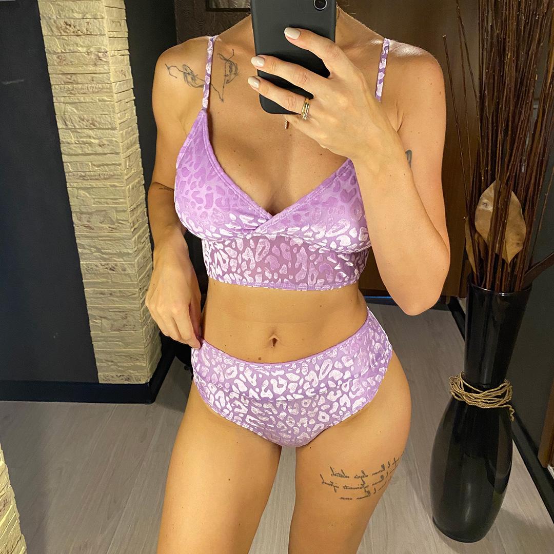 Leopard Gepolsterter Weiblicher Badeanzug Hohe Taille Bikini Frauen Bademode Zwei-stück Bikini set Badende Badeanzug Schwimmen Dame