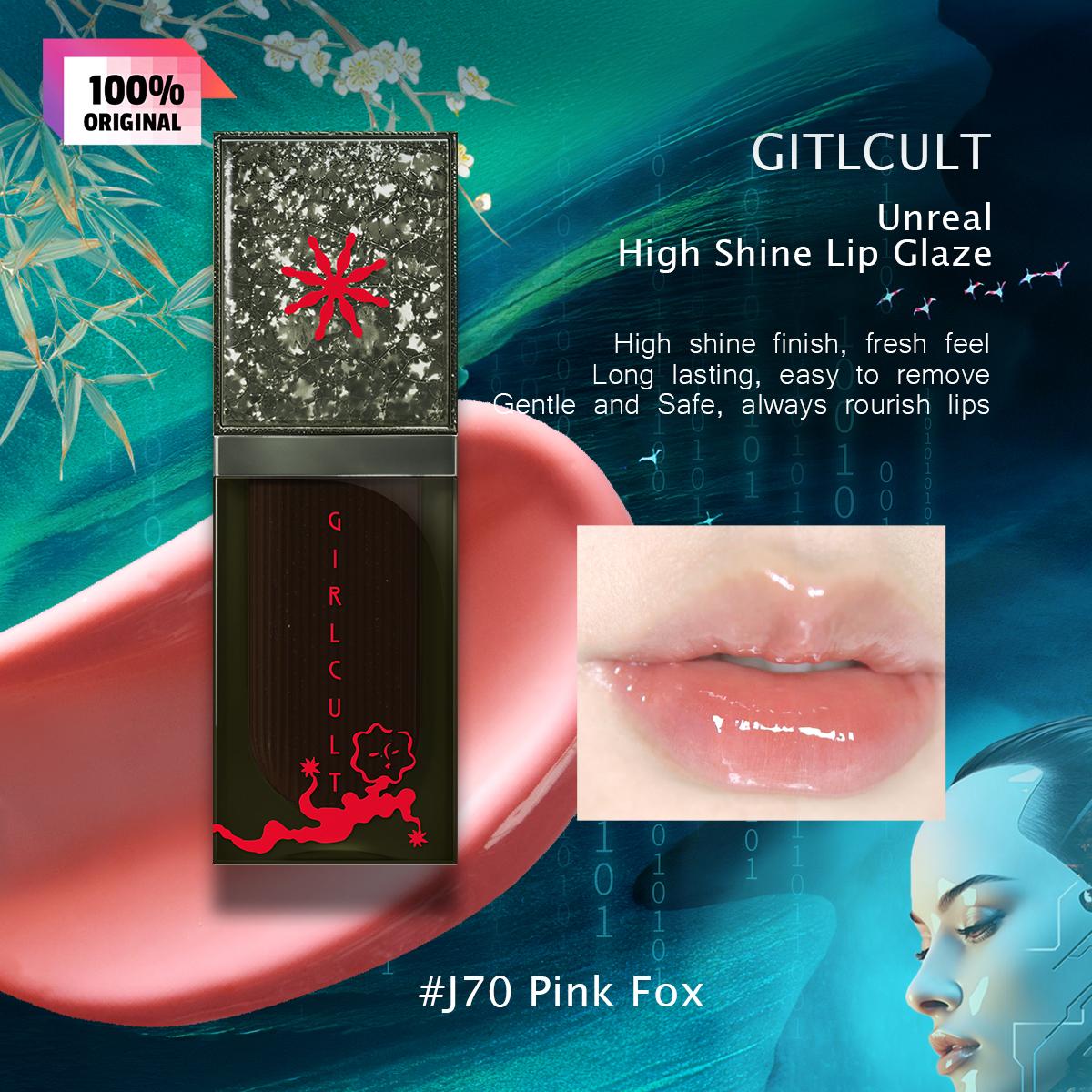 girlcult Unreal High Shine Lip Glaze 3,5g/0,12oz (4 Farboptionen)