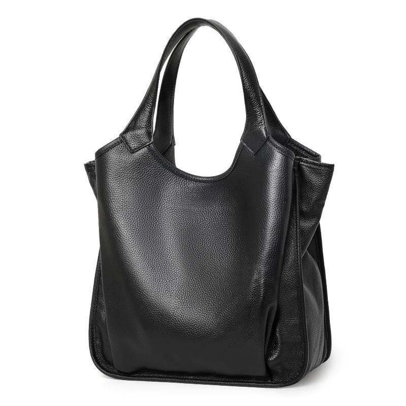 Aidrani  Women's Genuine Leather Shoulder Bag, Large Capacity Fashionable Tote Bag, Minimalist Design Cowhide Handbag